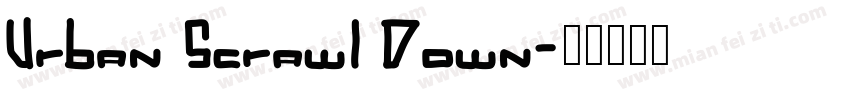 Urban Scrawl Down字体转换